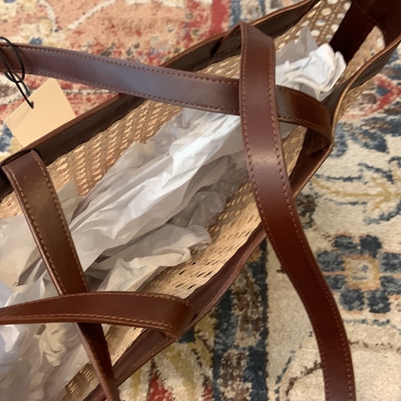 St. Agni Harper rattan-mesh tote bag NWT - Picture 6 of 6